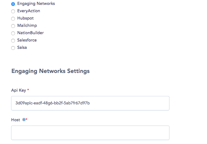 Engaging Networks Settings-1