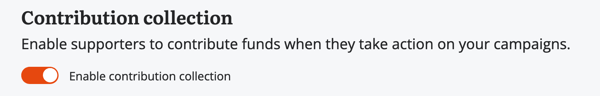 V2 - Contribution page - Contribution collection toggle