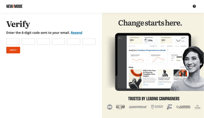 V2 Invitation Process Step 3 - Verify page