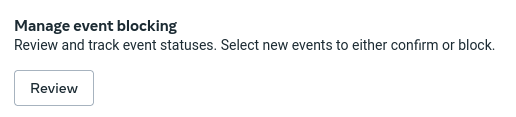 manage event blocking